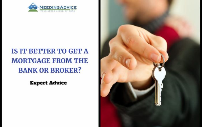 Is it better to get a mortgage from the bank or broker?