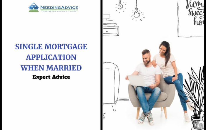 Single Mortgage Application when Married