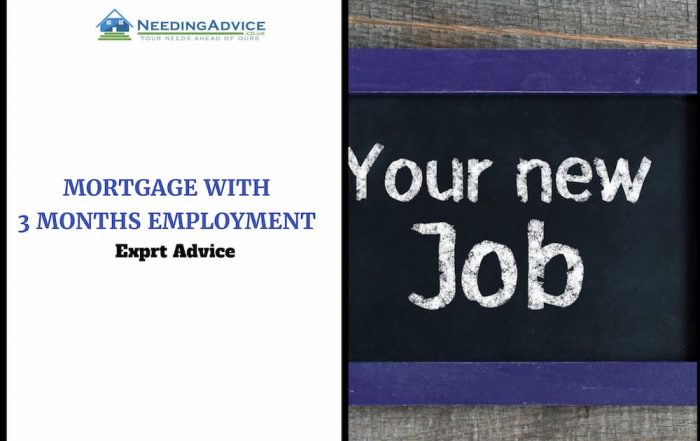 mortgage with 3 months employment