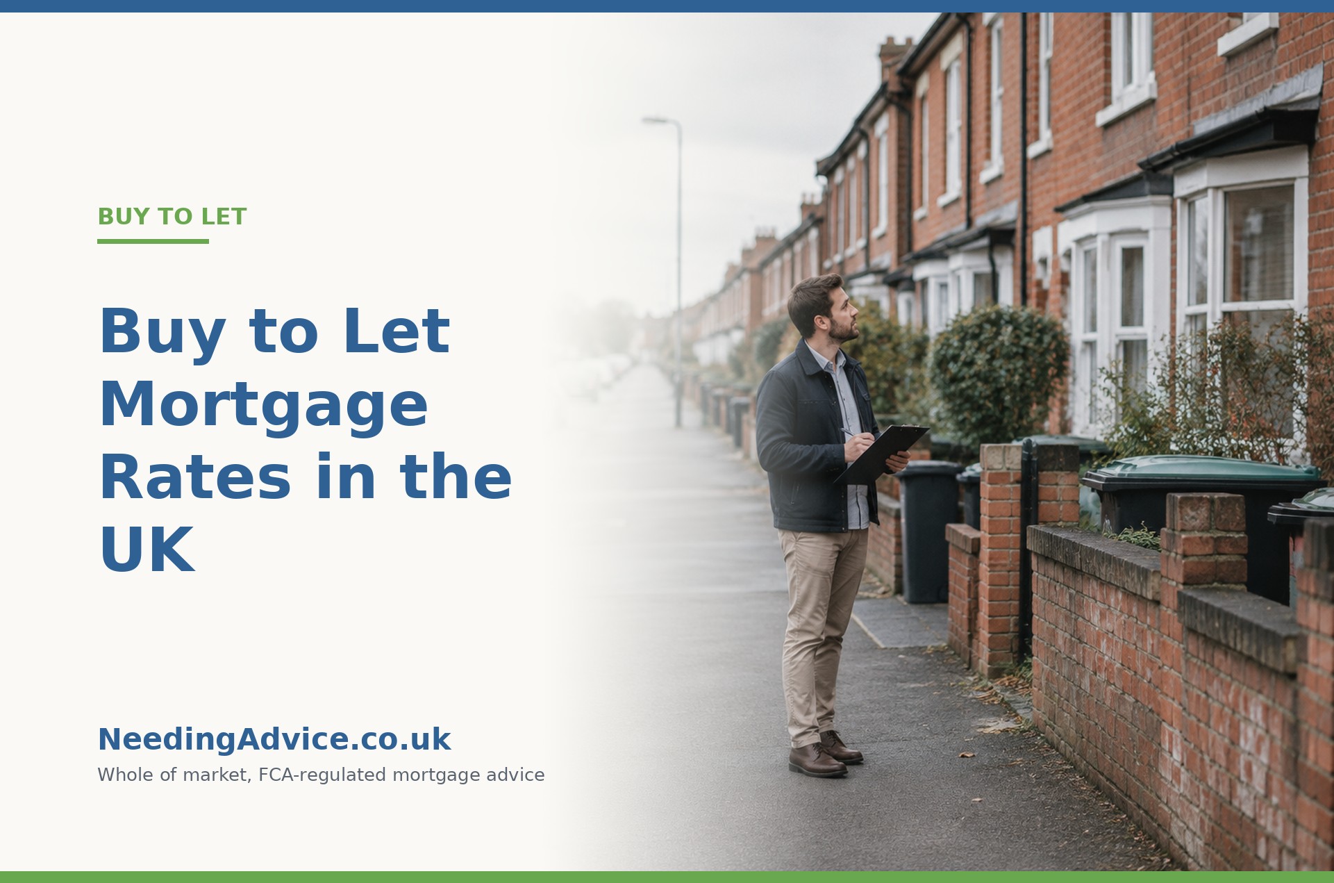 British terraced rental properties representing the buy to let mortgage market