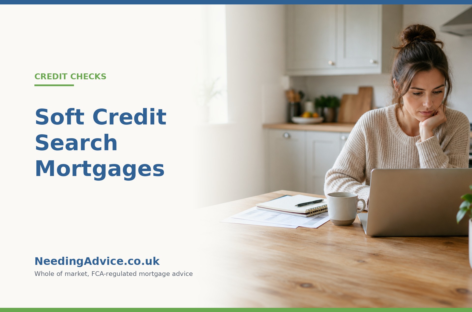 Checking a credit report at home before making a mortgage application